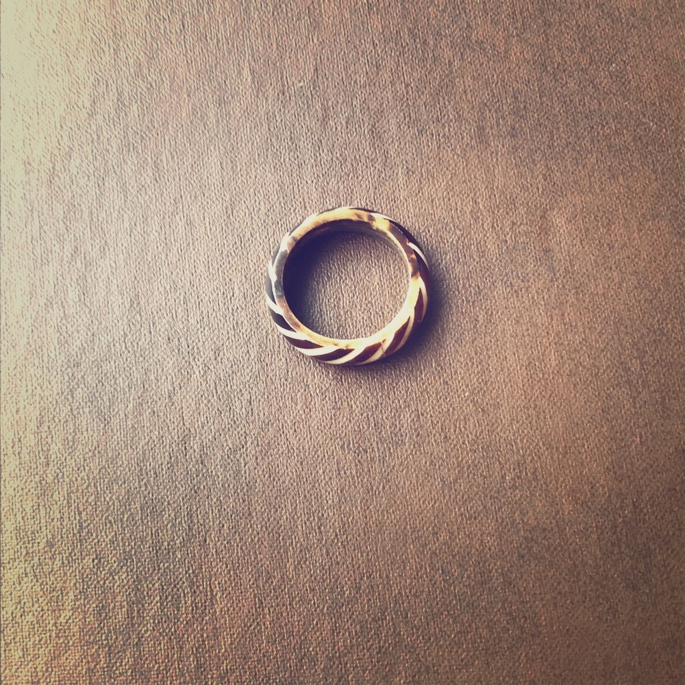 Zebra print ring